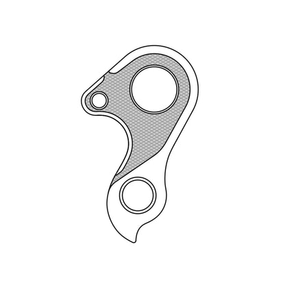 Patte dérailleur alu Marwi pour Haibike GH-299