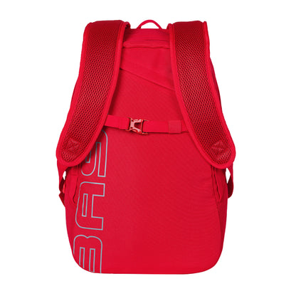 Sacoche arrière vélo latérale sac à dos Basil flex backpack rouge 17l fixation hook sur porte bagage