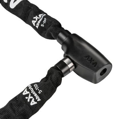 Antivol vélo chaîne à clé Axa absolute diam 5 mm l1.10m noir - sécurité niveau 7-15