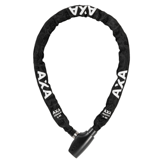 Antivol vélo chaîne à clé Axa absolute diam 5 mm l90 cm noir - sécurité niveau 7-15