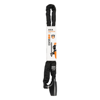 Antivol vélo chaîne à clé Axa absolute diam 5 mm l90 cm noir - sécurité niveau 7-15