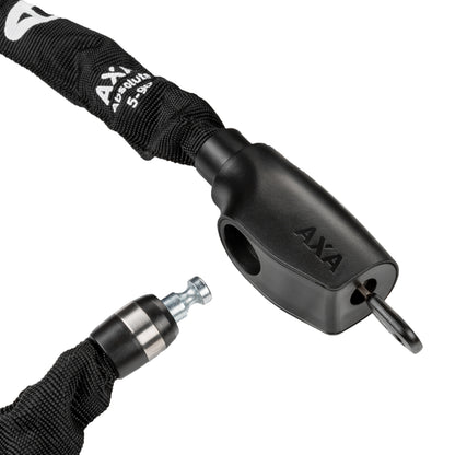 Antivol vélo chaîne à clé Axa absolute diam 5 mm l90 cm noir - sécurité niveau 7-15