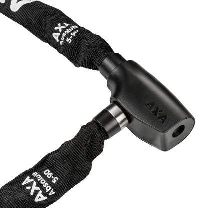 Antivol vélo chaîne à clé Axa absolute diam 5 mm l90 cm noir - sécurité niveau 7-15