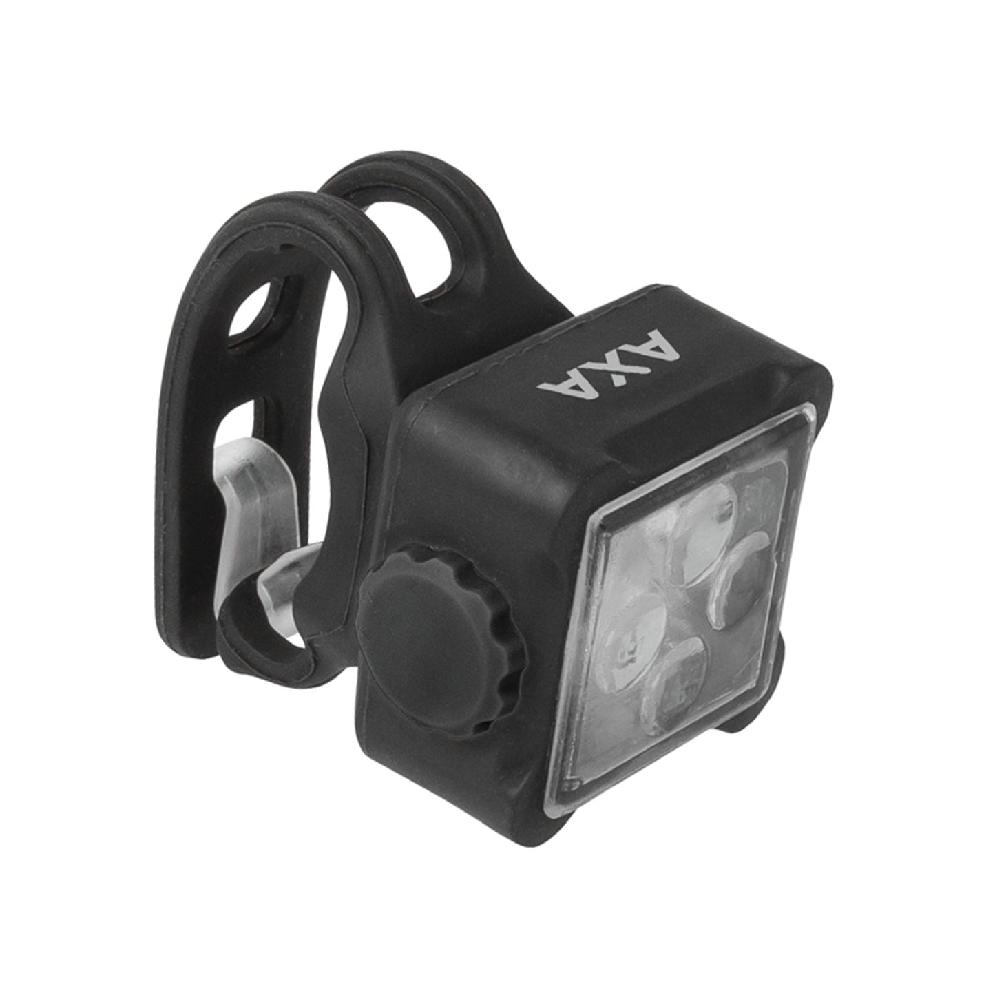 AXA Nite Line 44 USB bike light set, front/rear, black - visible at 600m