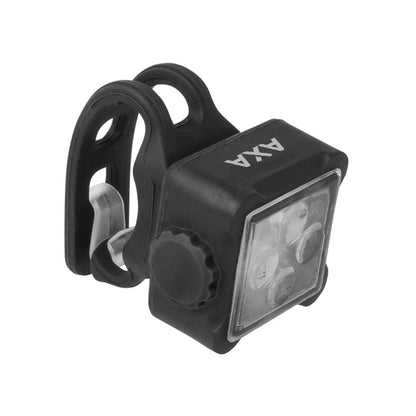 AXA Nite Line 44 USB bike light set, front/rear, black - visible at 600m