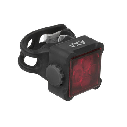AXA Nite Line 44 USB bike light set, front/rear, black - visible at 600m