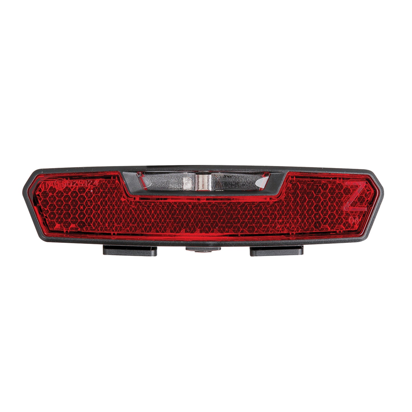 AXA Juno auto 50mm battery-powered rear bike light for pannier rack, supplied with 2 AAA batteries, visible from 500m