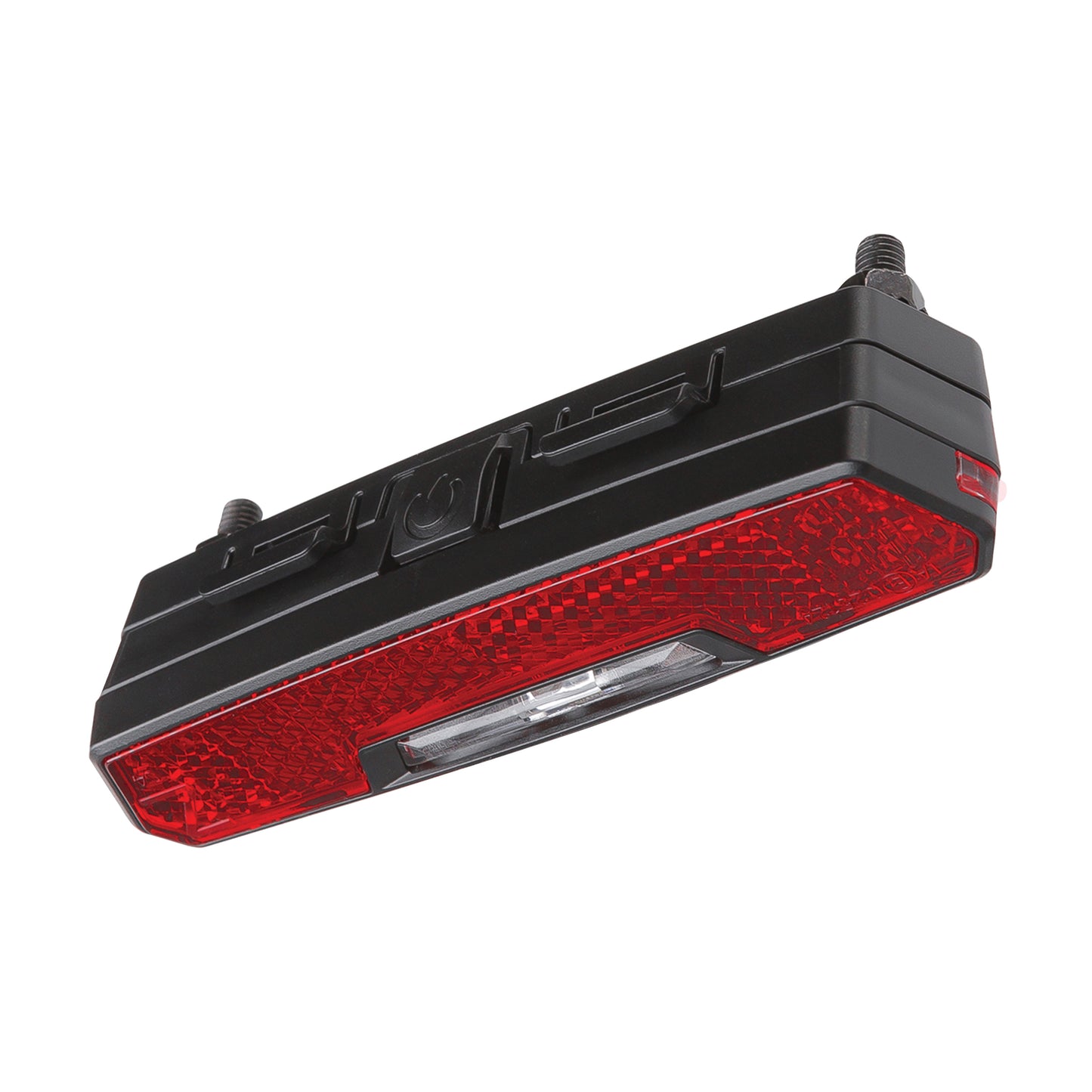 Eclairage vélo à pile arrière sur porte bagage AXA juno auto 80mm livré avec 2 piles aaa visible à 500m
