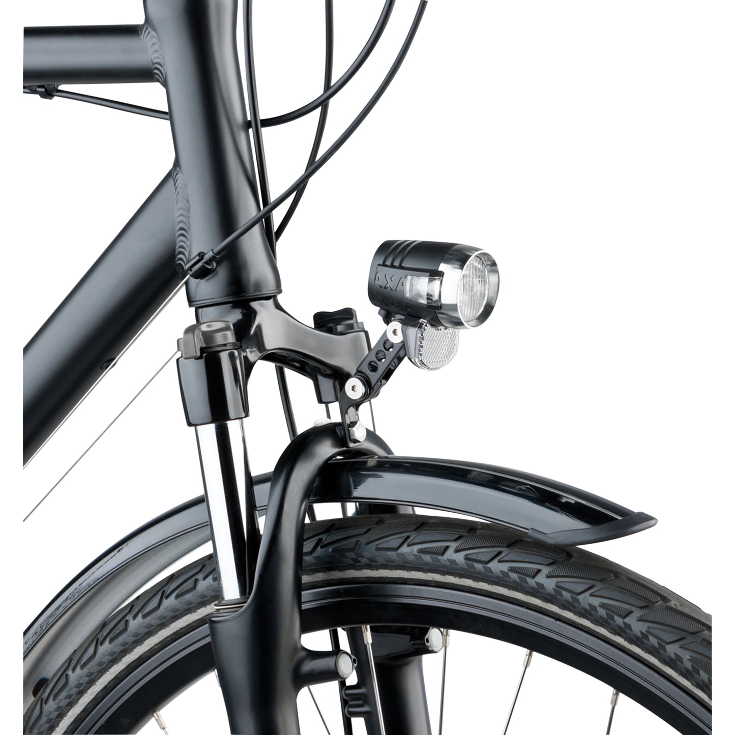 E-bike front light on AXA blueline fork