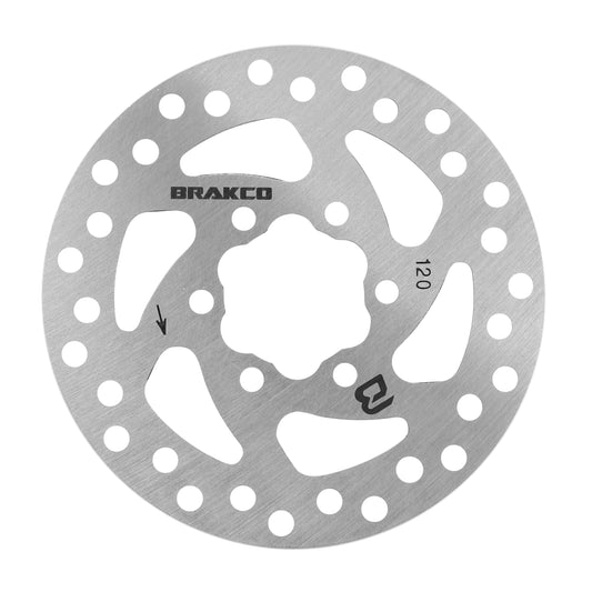 Brakco 120mm 6-hole Electric Scooter Brake Disc