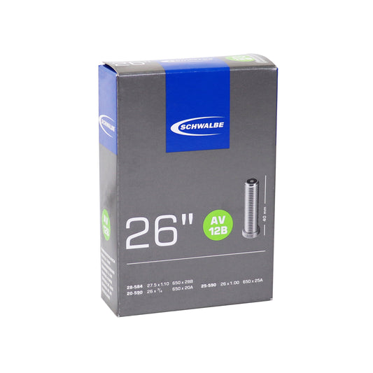 Chambre à air invalide 26 Schwalbe valve standard (20 à 25-590) (av12b) compatible 27.5x1.10 - 650x28b
