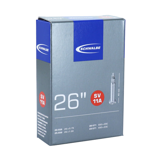 Chambre à air vélo 650 x 20-25 Schwalbe valve presta obus démontable tout alu (sv11)