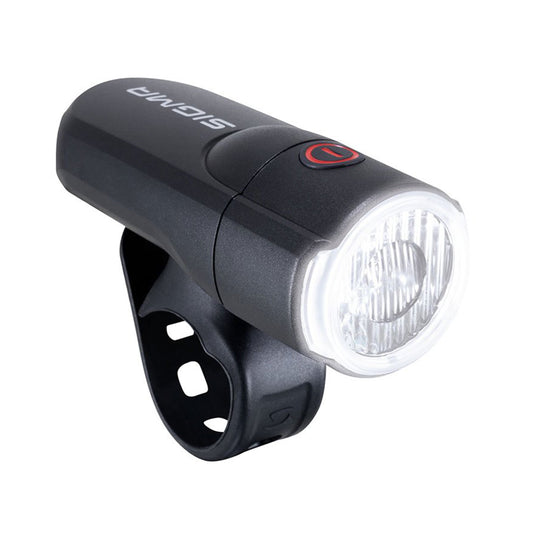 Eclairage vélo à pile avant sur cintre Sigma aura 30 lux noir