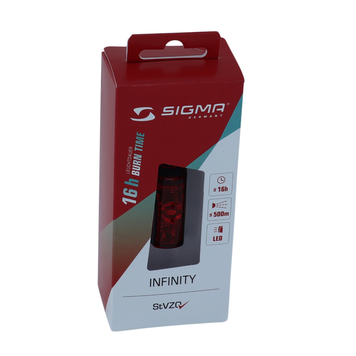Eclairage vélo usb arrière sur tige selle Sigma infinityflash noir