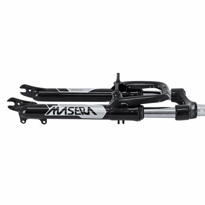 26" Zoom mountain bike fork with steel spring-elastomer suspension for V-brakes
