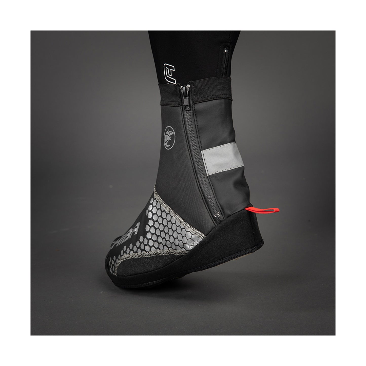 Couvres Chaussures hiver VTT Chiba waterproof noir (zip + velcro)