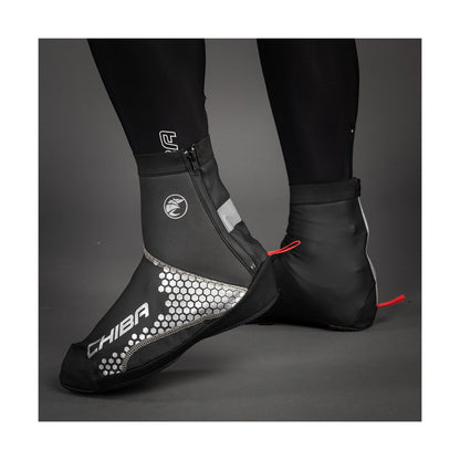 Couvres Chaussures hiver VTT Chiba waterproof noir (zip + velcro)