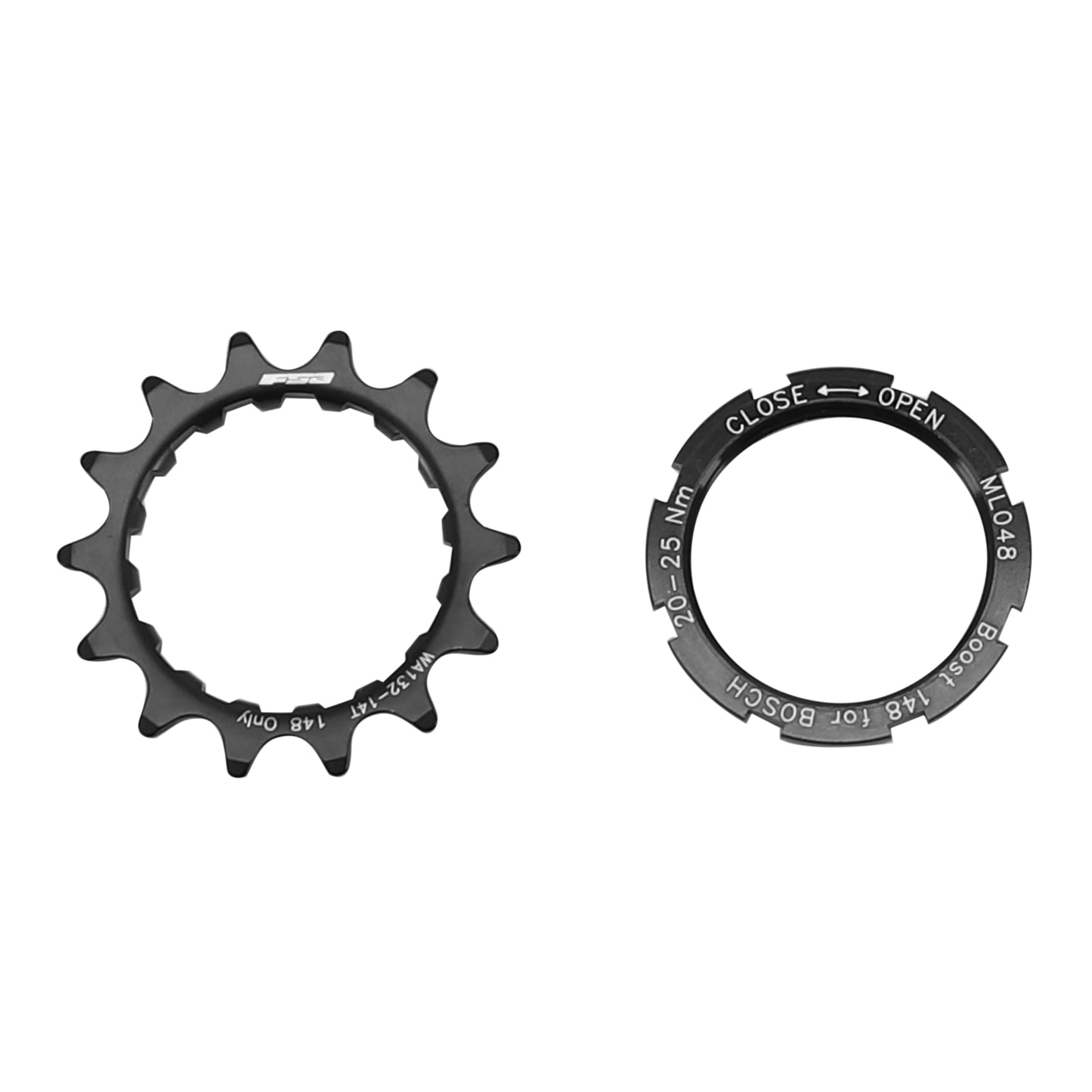 Pignon FSA compatible Bosch 14 dents déport 2.5 mm noir
