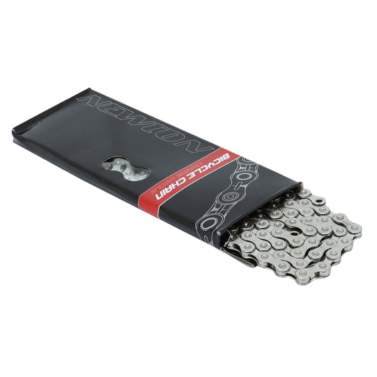 Newton 12-speed e-bike chain, black-silver, reinforced, 138 links, compatible with Shimano and Sram