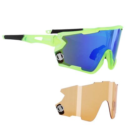 Lunettes vélo adulte Newton Nagas jaune fluo