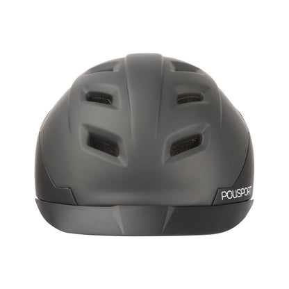 Polisport E-City Adult Urban Cycling Helmet - Black/Grey
