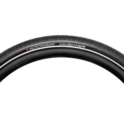 Pneu VTT Urbain - VAE 26 X 1.75 Hutchinson Haussmann Infinity Protect Noir TR renforcé 5mm flanc Reflex (47-559) Homologué VAE e50