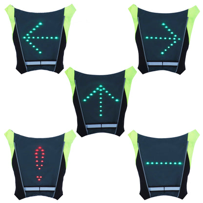 PCP safety harness with LED signaling and USB