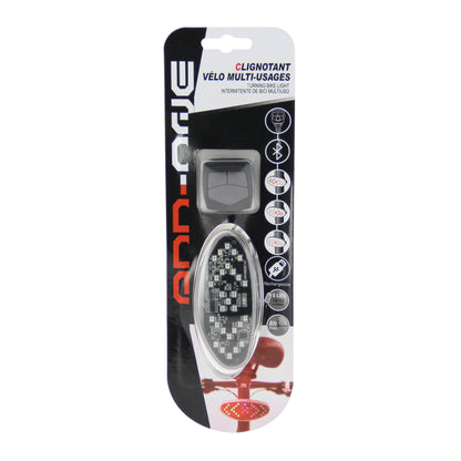 USB directional rear bike light for seat post with turn signal and wireless direction indicator button PCP