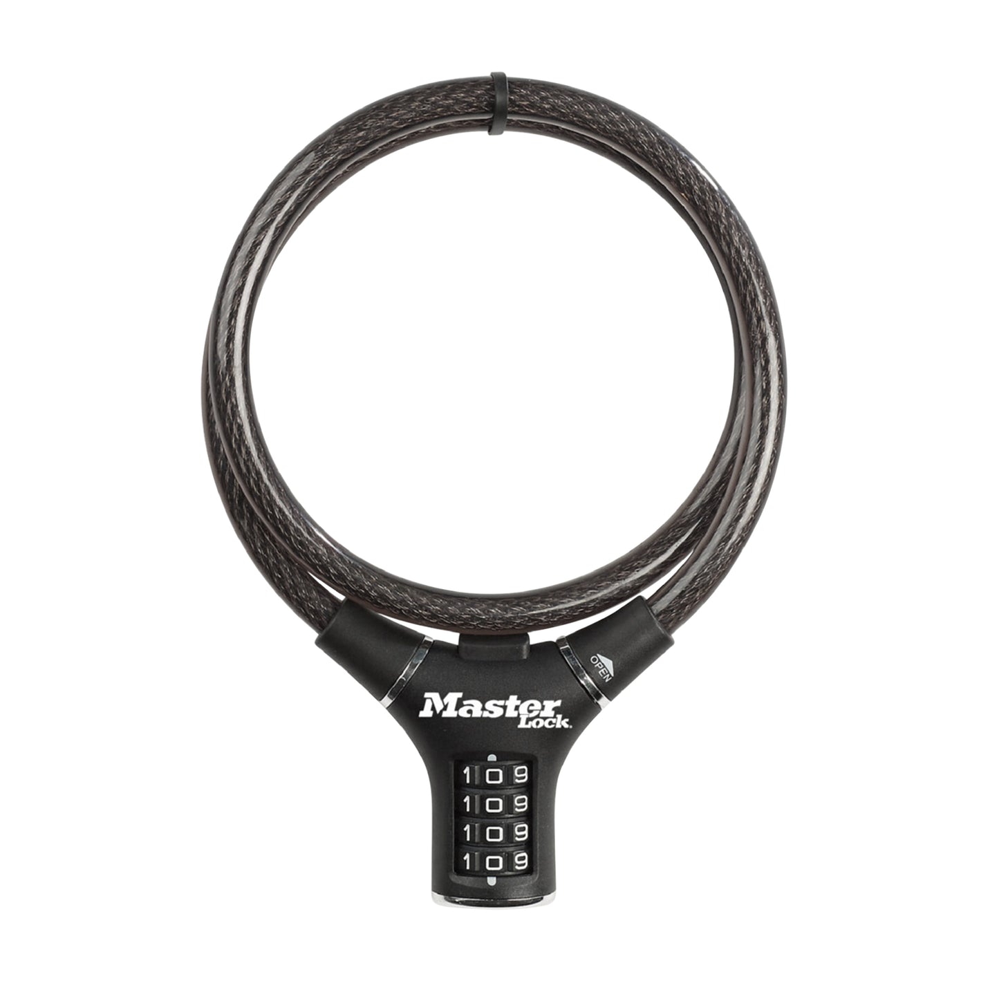 Antivol vélo - trottinette câble à combinaison Masterlock diam 12 mm l 90 cm noir - niveau sécurité 7