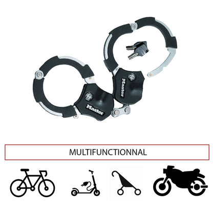 Bicycle-scooter handcuff lock Masterlock street cuff 36 cm - delivered with 4 keys - security level 9