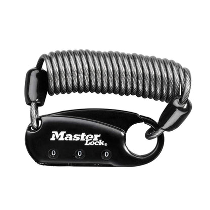 Masterlock Combination Cable Lock, 90cm, Black