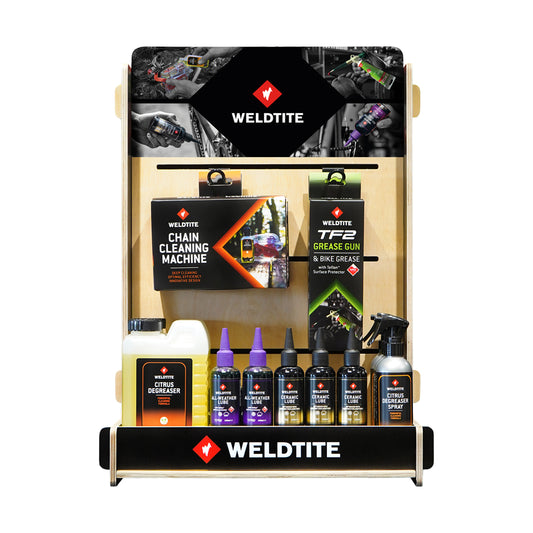 Weldtite Wood POS Display Drivetrain 45cm x 65cm x 25cm