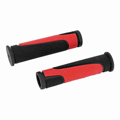 Poignées VTT Newton rubber noir rouge 125mm
