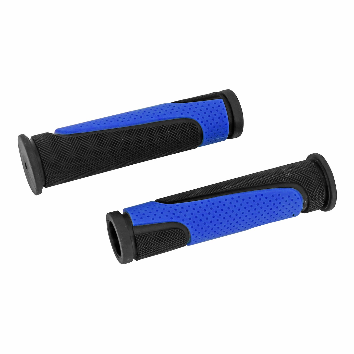 Poignées VTT Newton rubber noir bleu 125mm