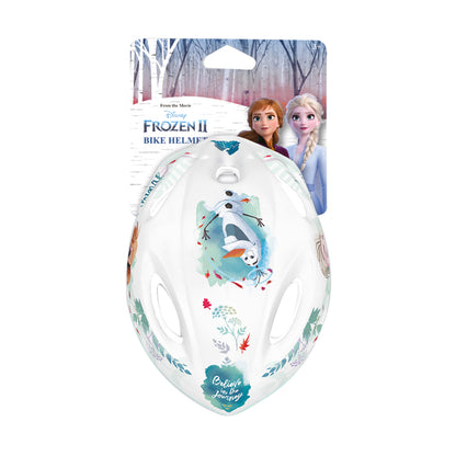 Casque vélo enfant Disney v2 frozen blanc avec molette réglage