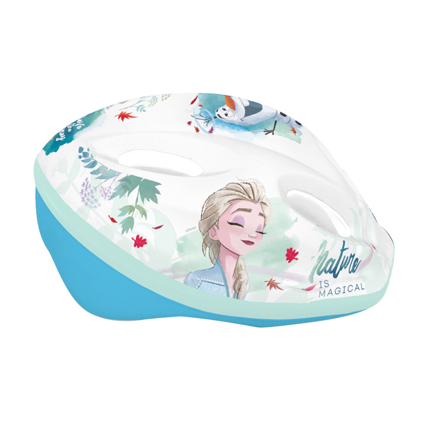 Casque vélo enfant Disney v2 frozen blanc avec molette réglage