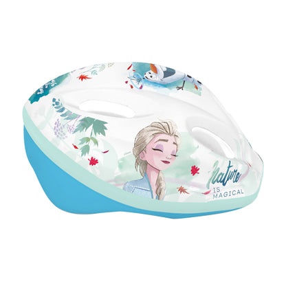 Casque vélo enfant Disney v2 frozen blanc avec molette réglage