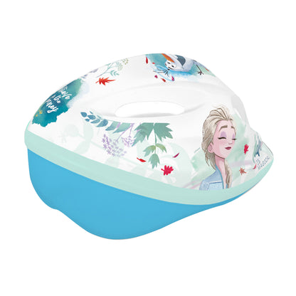 Casque vélo enfant Disney v2 frozen blanc avec molette réglage