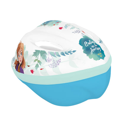 Casque vélo enfant Disney v2 frozen blanc avec molette réglage