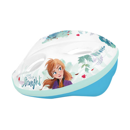 Casque vélo enfant Disney v2 frozen blanc avec molette réglage