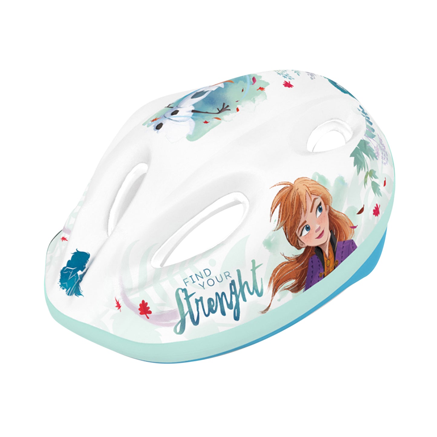 Casque vélo enfant Disney v2 frozen blanc avec molette réglage