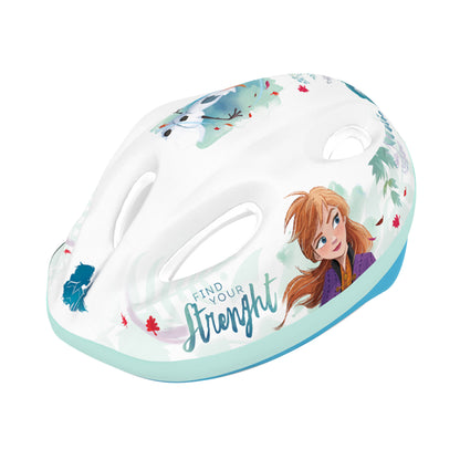 Casque vélo enfant Disney v2 frozen blanc avec molette réglage