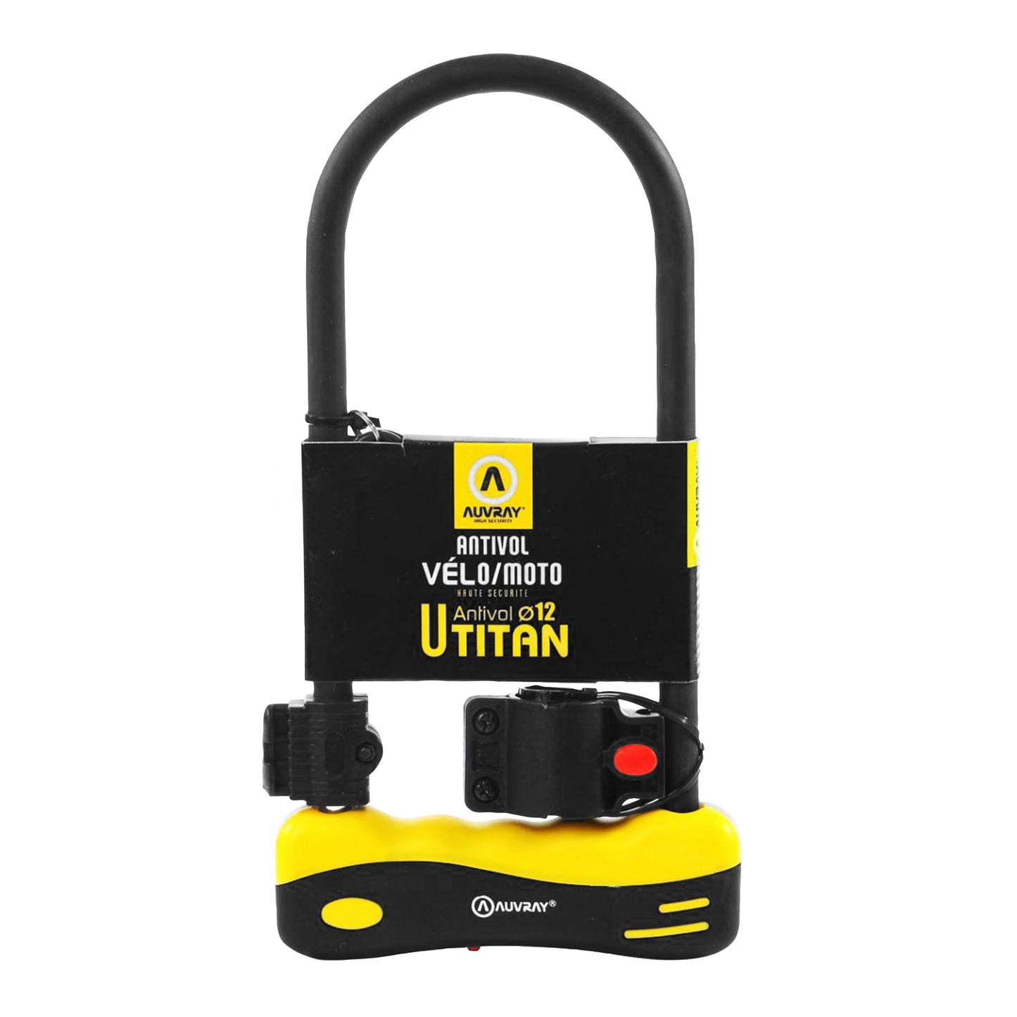Antivol vélo U Auvray titan 165 x 320 mm diam 12 mm avec support niveau sécurité 5-10