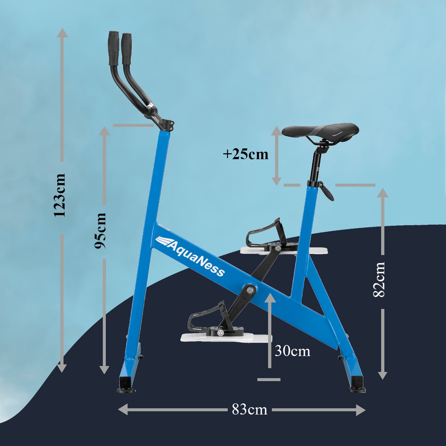 Vélo aquaness piscine v3 RMS