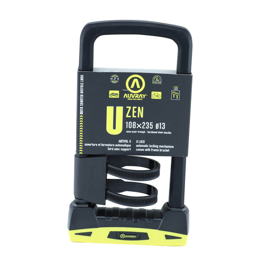 Auvray Zen U-lock for bicycle 108 x 235 mm diameter 13 mm with mount security level 8-10