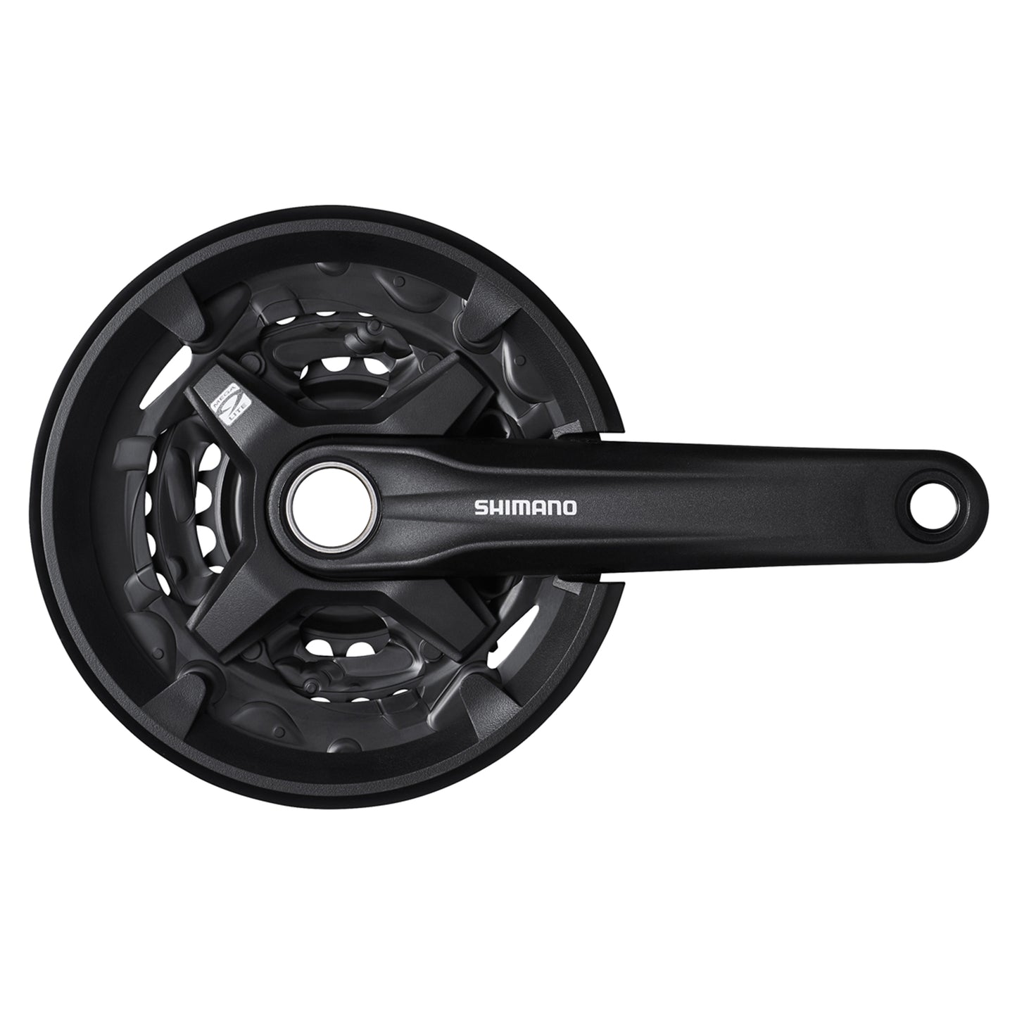 Pédalier VTT Shimano MT210 noir 175 40x30x22 axe intégré pare-chaîne