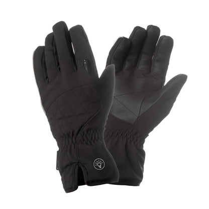 Gants vélo city long Tucano Lux Lady noir LED USB