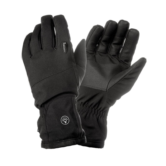 Tucano Lux Black LED USB Long City Cycling Gloves