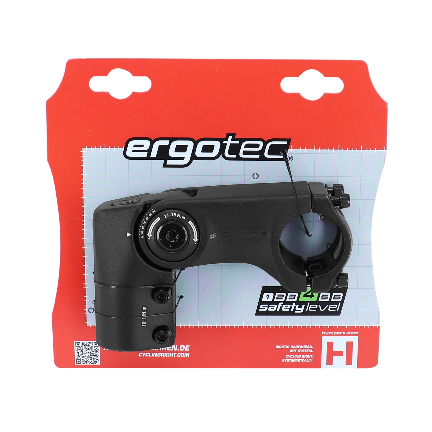 Ergotec Sepia adjustable black urban MTB stem 31.8 L90