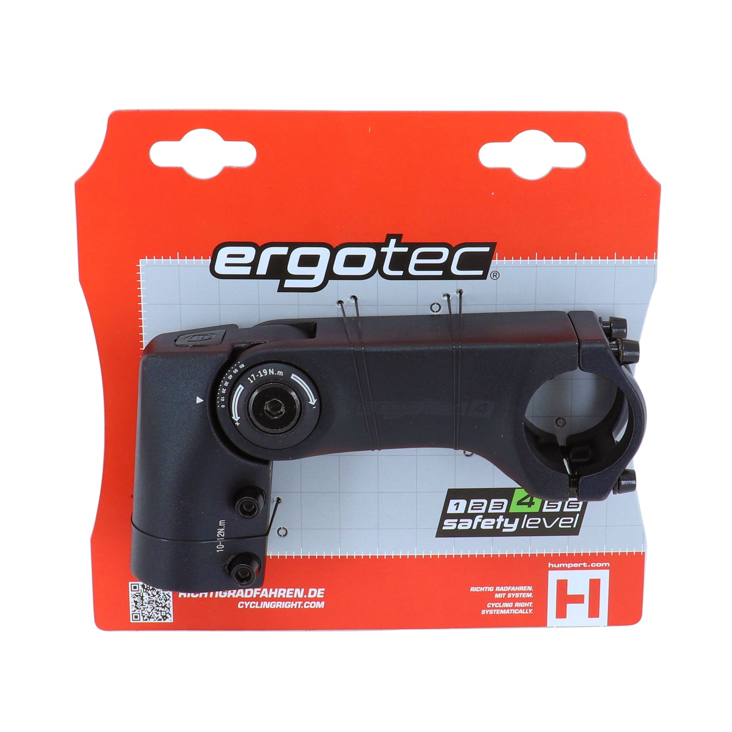 Potence VTT urbain Ergotec Sepia réglable noir 31,8 L110